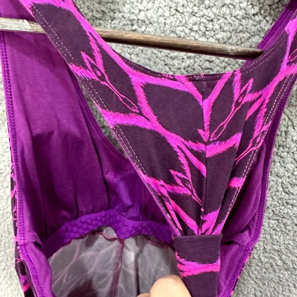 The North Face Racerback Mini Dress Womens Small Purple Ruched Athletic Tennis - Picture 6 of 6